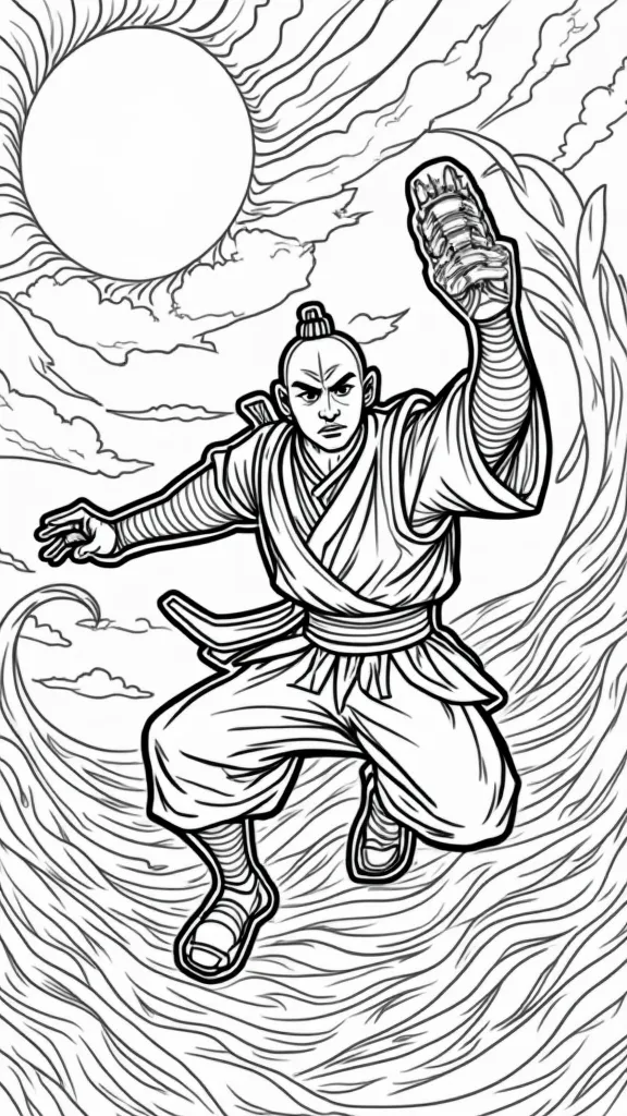 airbender coloring pages